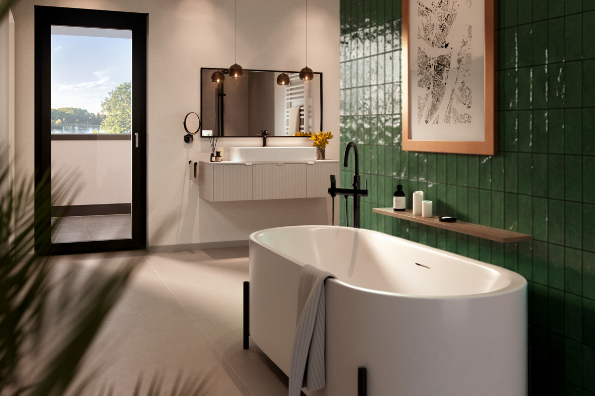 Wärmepumpe Fußbodenheizung KNX – Riverside Living